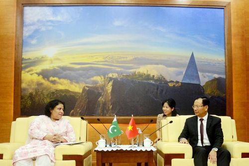Phó Chủ tịch UBND tỉnh Hoàng Quốc Khánh tiếp xã giao Đoàn công tác Đại sứ Cộng hòa Hồi giáo Pakistan