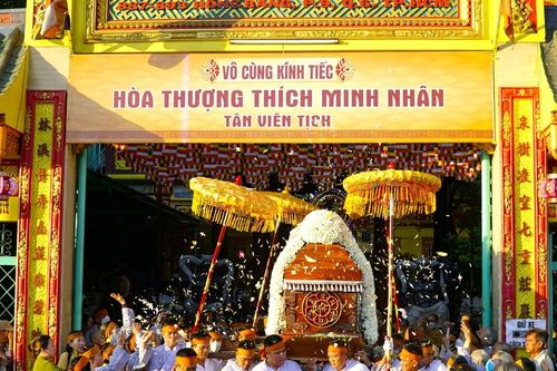 TP.HCM: Lễ truy niệm, di quan Hòa thượng Thích Minh Nhân trà-tỳ