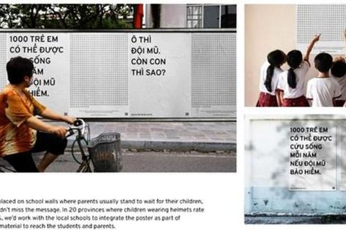 Chiến dịch về mũ bảo hiểm cho trẻ em của sinh viên Việt Nam giành giải thiết kế danh giá