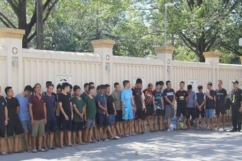 Triệt phá sới đá gà có 142 người tham gia ở Thanh Hóa