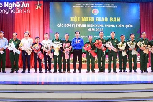 Giao ban các đơn vị thanh niên xung phong toàn quốc năm 2023 tại Nghệ An