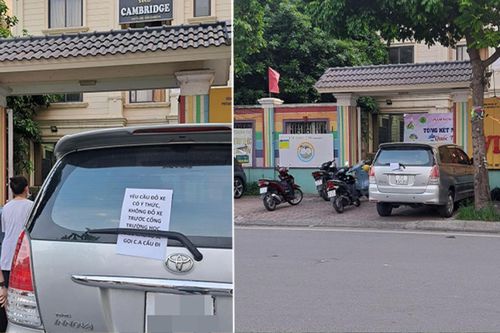 Đậu ôtô chắn ngang cổng trường mầm non, tài xế 'tái mặt' trước mẩu giấy nhắn gửi