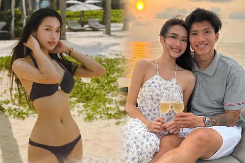 Loạt bikini bé xíu khoe vòng eo 55 cm của bạn gái Đoàn Văn Hậu