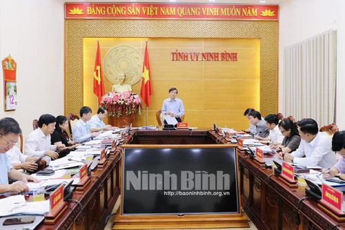 Hội nghị Ban Thường vụ Tỉnh ủy