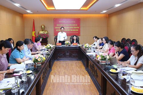 Đoàn công tác Trung ương giám sát, đánh giá kết quả thực hiện Chương trình Mục tiêu Quốc gia xây dựng Nông thôn mới tại tỉnh Ninh Bình