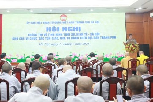 Hà Nội: Thông tin tình hình thời sự cho chức sắc tôn giáo, nhà tu hành
