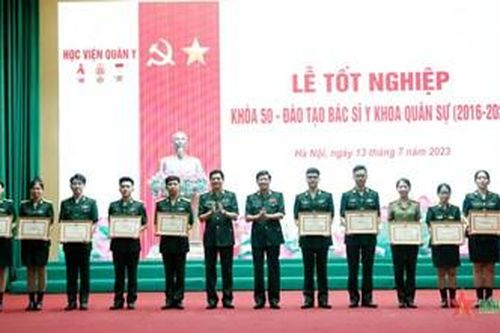 Học viện Quân y tổ chức Lễ tốt nghiệp khóa 50 đào tạo bác sĩ y khoa quân sự