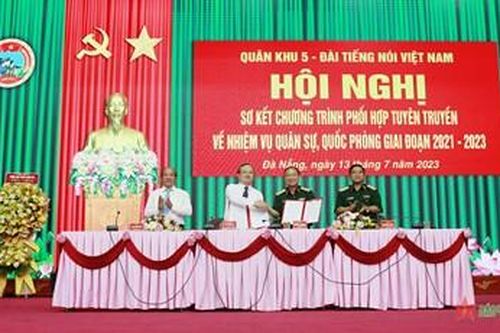 Bộ tư lệnh Quân khu 5 và Đài Tiếng nói Việt Nam phối hợp xây dựng 'thế trận lòng dân', bảo vệ chủ quyền Tổ quốc