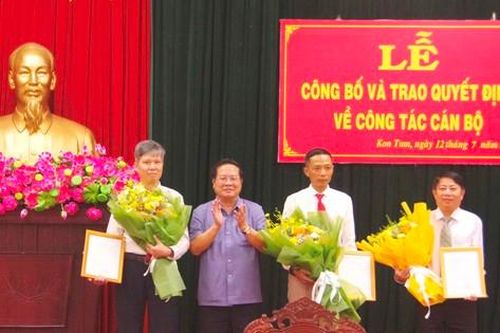 Kon Tum điều động, bổ nhiệm cán bộ chủ chốt