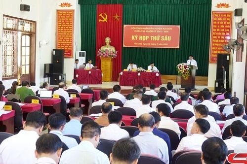 Kỳ họp thứ sáu, HĐND huyện Mai Sơn khóa XXI