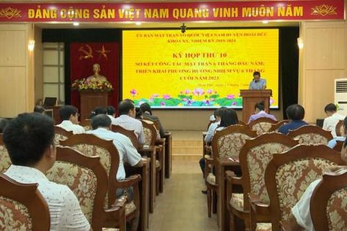 Ủy ban Mặt trận Tổ quốc Việt Nam huyện Hoài Đức tổ chức kỳ họp thứ 10