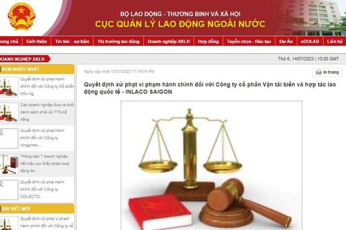 Ba doanh nghiệp xuất khẩu lao động bị phạt 325 triệu đồng