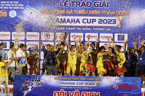 SLNA vô địch giải U13 toàn quốc Yamaha Cup 2023