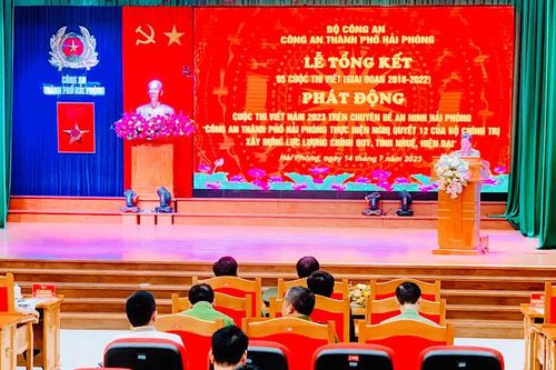 Phát động cuộc thi viết về Công an Hải Phòng xây dựng lực lượng chính quy, tinh nhuệ, hiện đại