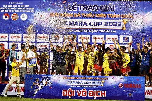 SLNA lên ngôi vô địch U13 toàn quốc 2023