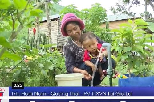 Nước sạch đã về vùng 'chảo lửa' Krông Pa