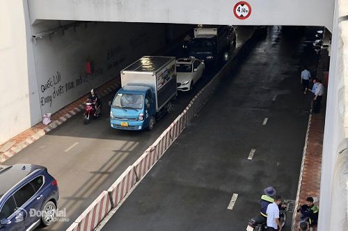 Đã khắc phục sự cố ngập ở hầm chui ngã tư Tân Phong