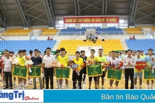 Khai mạc Giải Bóng đá 5 người vô địch tỉnh Quảng Trị năm 2023 tranh cúp Beer Huda