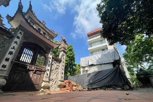 Hiện trạng nhà cửa lấn chiếm đất chùa cổ Linh Thông sau chỉ đạo của Hà Nội