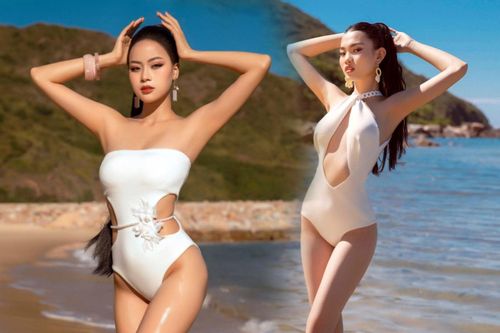 Body căng đét của Top 40 Hoa hậu Thế giới Việt Nam 2023 khi diện áo tắm