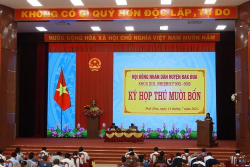 HĐND huyện Đak Đoa thông qua nhiệm vụ công tác 6 tháng cuối năm 2023