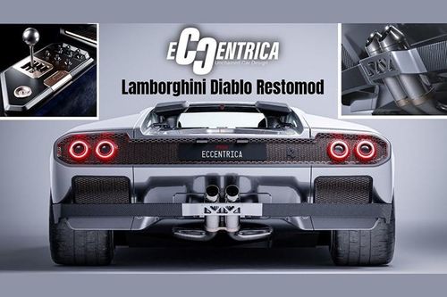 Lamborghini Diablo được Eccentrica 'thay máu' restomod hết 31 tỷ đồng