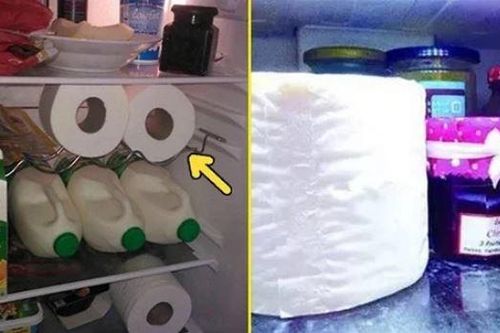 Bỏ cuộn giấy vệ sinh vào tủ lạnh qua đêm, sáng hôm sau sẽ thấy điều kỳ diệu