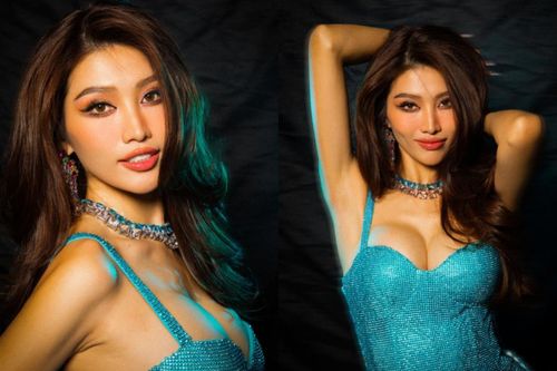 Quỳnh Châu khoe 'tuyết lê' muốn ngộp thở, nhan sắc thế này phải thi quốc tế thôi