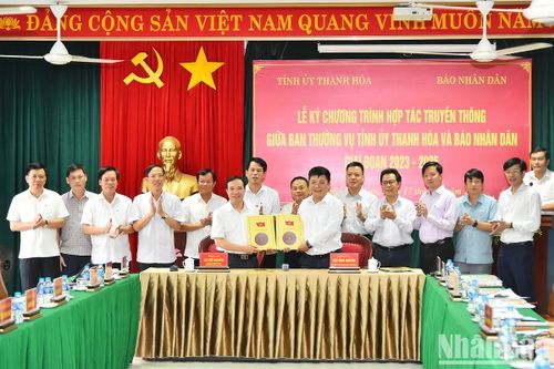 Nâng cao hơn nữa chất lượng truyền thông giữa giữa Báo Nhân Dân và tỉnh Thanh Hóa