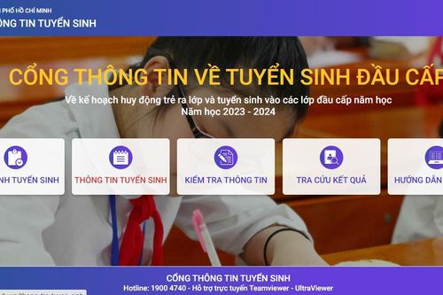 TPHCM hướng dẫn tra cứu kết quả tuyển sinh đầu cấp năm học mới