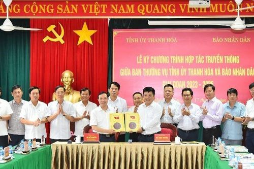 Tỉnh Thanh Hóa và Báo Nhân Dân nâng cao chất lượng, hiệu quả công tác phối hợp tuyên truyền