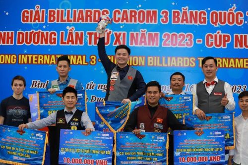 Sức nóng ngày chung kết giải Billiards Carom 3 băng quốc tế Bình Dương năm 2023 - Cup Number 1