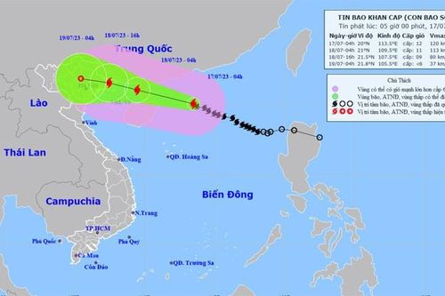 Bão số 1 giật cấp 15, Bắc Bộ mưa to kèm gió mạnh