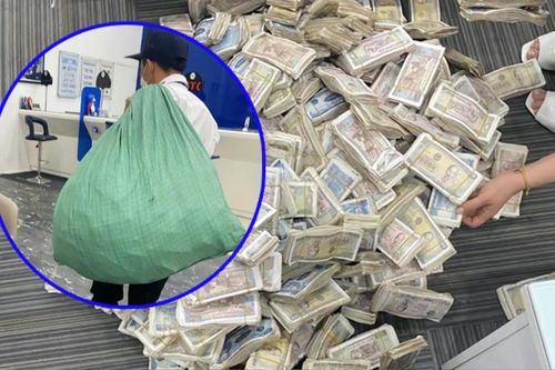 Đập lợn 3 năm đi gửi tiết kiệm, chàng trai gây choáng với bao tải tiền
