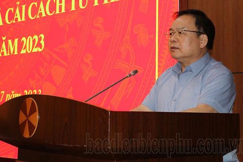 Giao ban công tác nội chính, PCTNTC và cải cách tư pháp 6 tháng đầu năm 2023