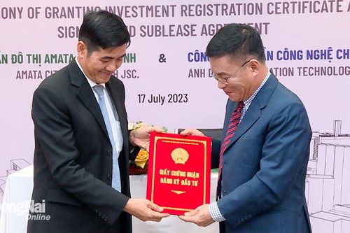 Cấp giấy chứng nhận đầu tư cho dự án đầu tiên tại Khu công nghiệp công nghệ cao Long Thành