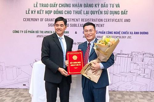 Dự án đầu tiên tại KCN công nghệ cao Amata Long Thành được cấp giấy chứng nhận đầu tư