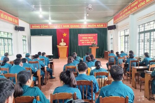 Pleiku: Hơn 70 học viên tham gia huấn luyện tự vệ đợt 6 năm 2023