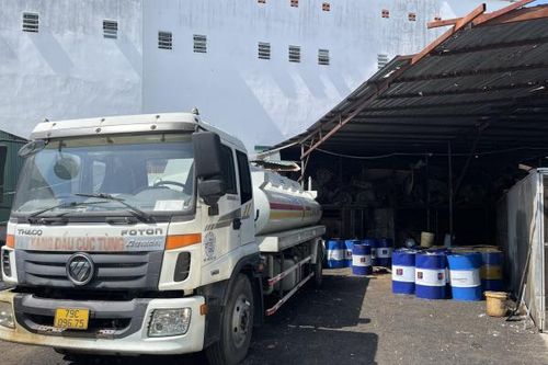 Công an TP. Nha Trang: Tạm đình chỉ hoạt động một cơ sở lưu trữ dầu diesel