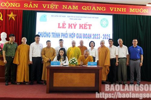 Hội Liên hiệp Thanh niên và Ban Trị sự Giáo hội Phật giáo Việt Nam tỉnh ký kết chương trình phối hợp