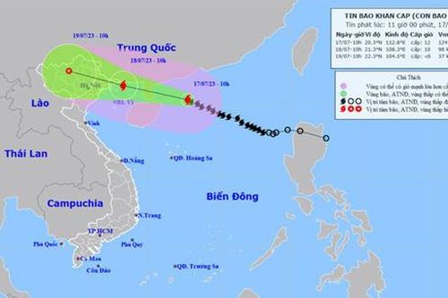 CÔNG ĐIỆN Số 02: Về việc tập trung ứng phó cơn bão số 01 năm 2023 (bão TALIM)
