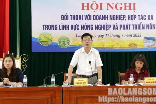 Đối thoại với doanh nghiệp, hợp tác xã trong lĩnh vực nông nghiệp