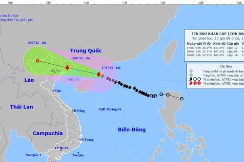 Bão số 1 di chuyển nhanh, áp sát Móng Cái (Quảng Ninh)