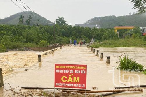 Đồng Hỷ: Nhiều đập tràn bị ngập khi mưa lớn