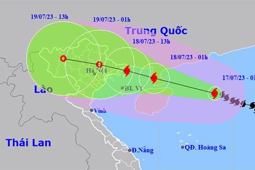 Bão số 1 giật cấp 15, hướng về Quảng Ninh-Hải Phòng