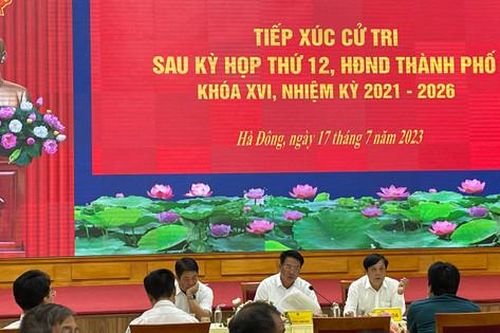 Cử tri quận Hà Đông kiến nghị sớm hoàn thiện hạ tầng giao thông đô thị
