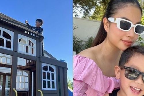 Hoa hậu Phạm Hương khoe công viên ngay trong vườn nhà, từng làm một việc khiến cha mẹ nào cũng thán phục