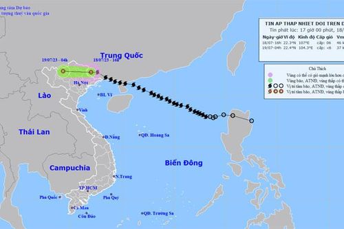 Bão số 1 suy yếu thành áp thấp nhiệt đới