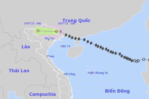 Bão số 1 suy yếu thành áp thấp nhiệt đới, miền Bắc mưa to