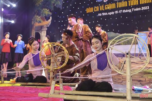 Ấn tượng Liên hoan dân ca ví, giặm toàn tỉnh năm 2023